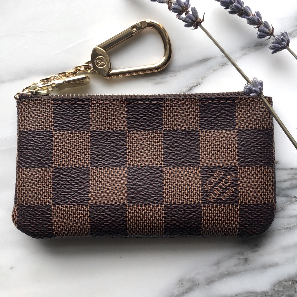 Louis Vuitton Damier Ebene Pochette Cles Key Pouch